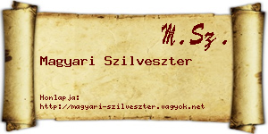 Magyari Szilveszter névjegykártya